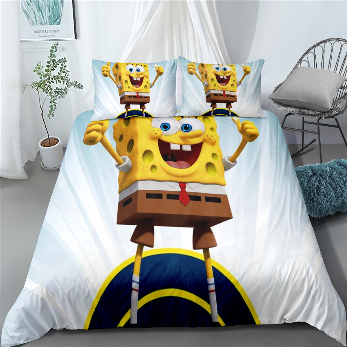 Fehér Paplanhuzat Spongya Bob Győztes