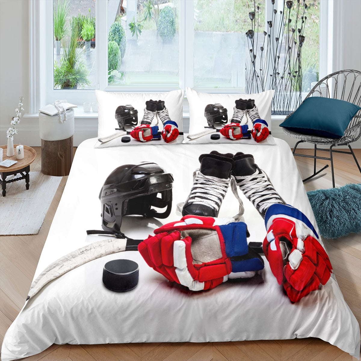 Fehér Jégkorong Paplanhuzat