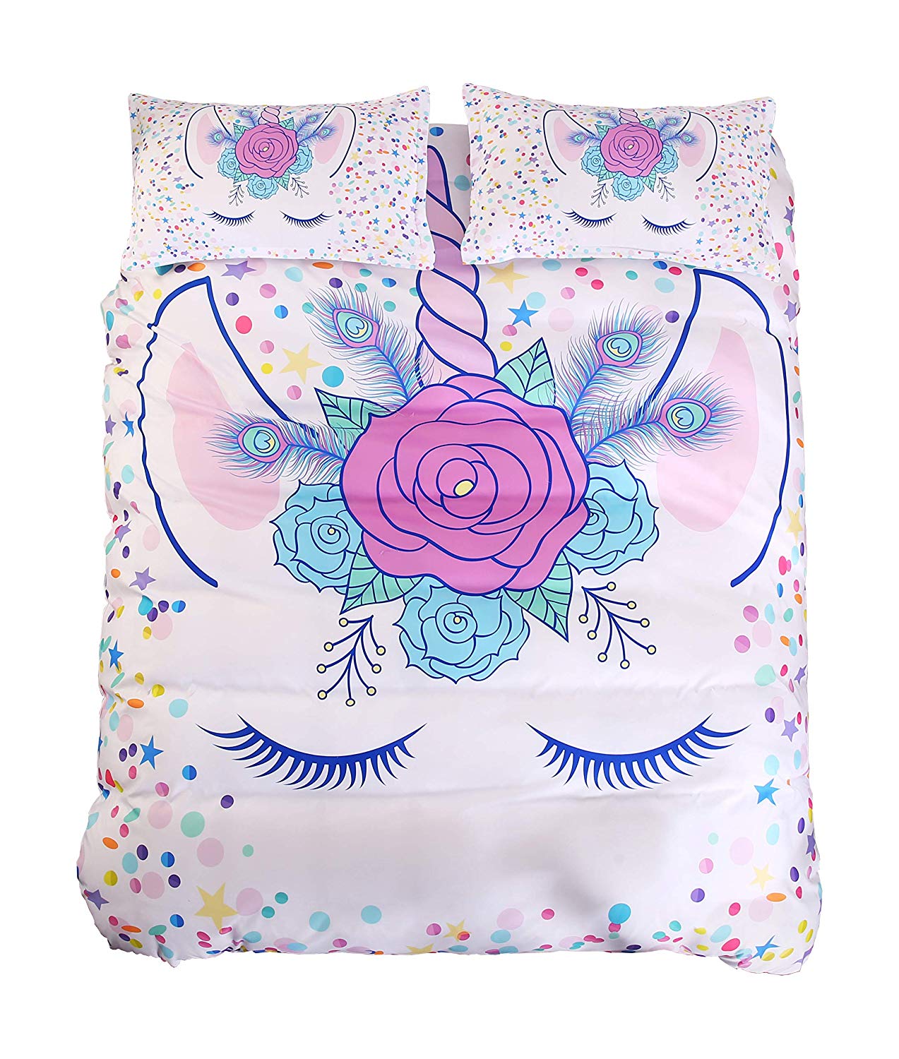 Fehér Sleeping Unicorn Paplanhuzat