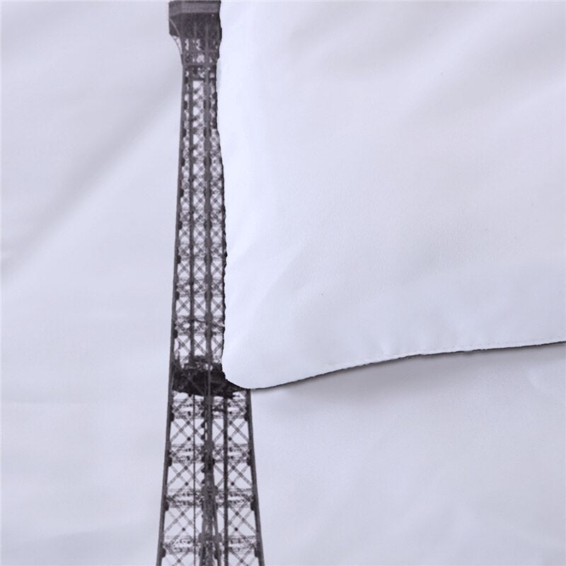 Fehér Eiffel-Torony Paplanhuzat