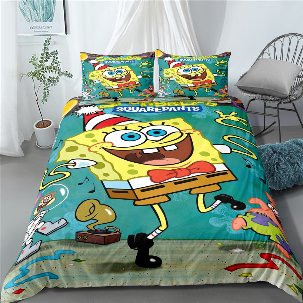 Spongyabob Kockanadrág Music Party Paplanhuzat