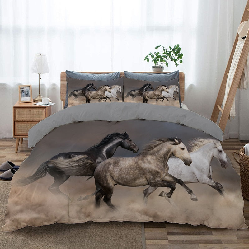 Lovak A Homok Paplanhuzatban