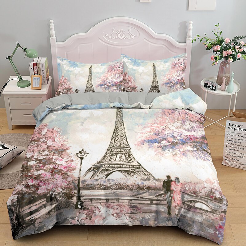 Eiffel-Torony Pár Paplanhuzat