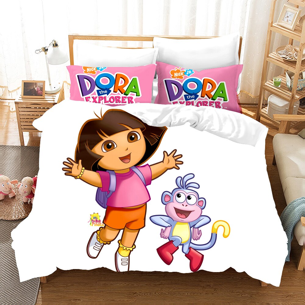Dora The Explorer És Fehér Papucs Paplanhuzat