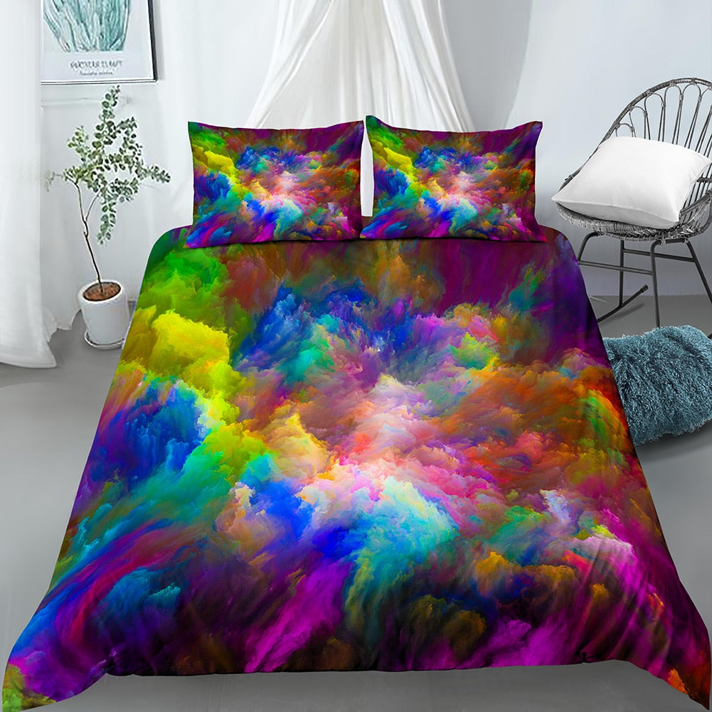 Többszínű Füstölt Paplanhuzat