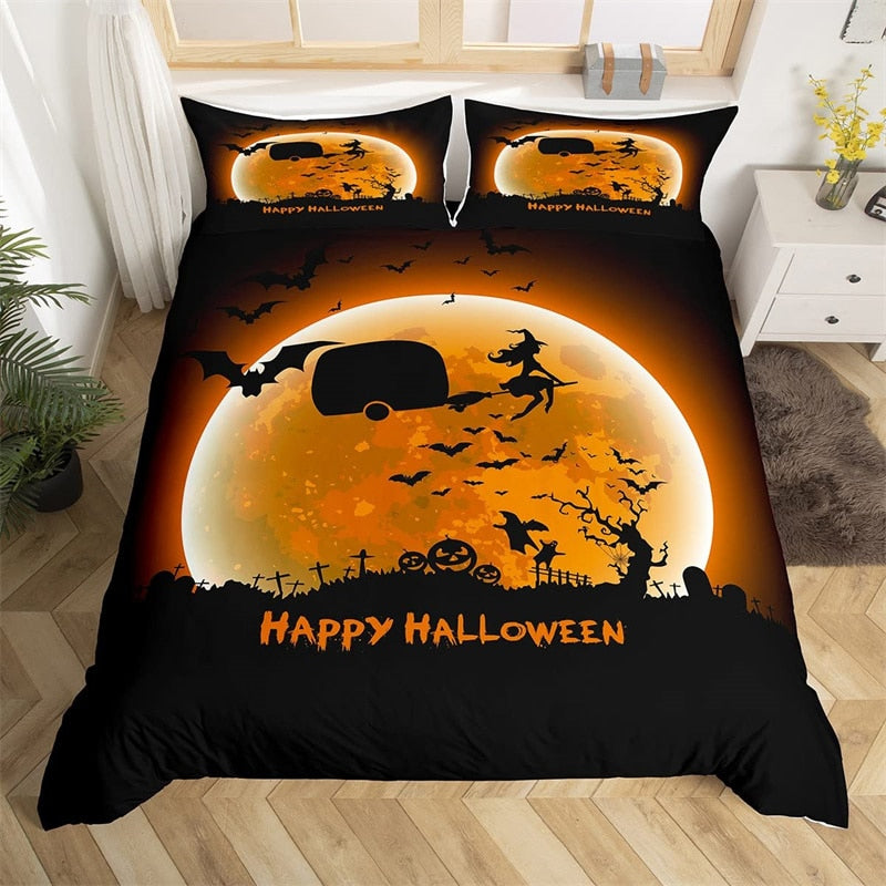 Halloween Telihold És Boszorkány Paplanhuzat