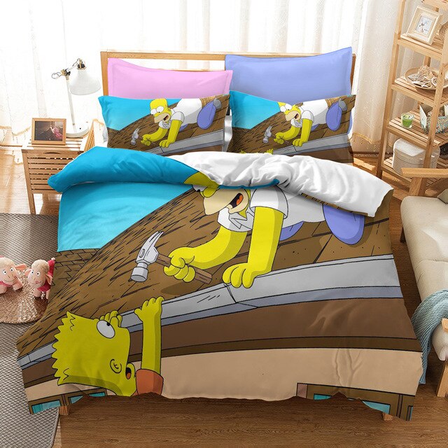 Dynebetræk The Simpsons Bart And Homer