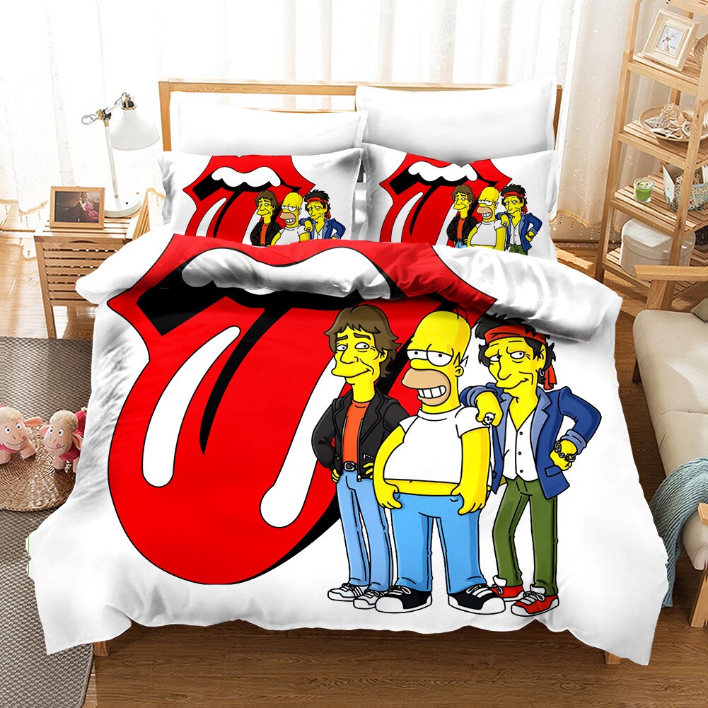 Dynebetræk The Simpsons Rolling Stones