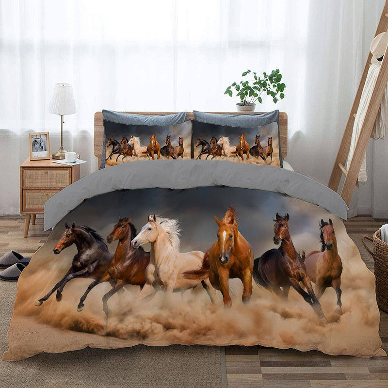 Gyönyörű Lovak A Sivatagban Paplanhuzat