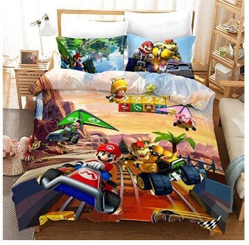 Mario És Bowser Gokart Paplanhuzatban