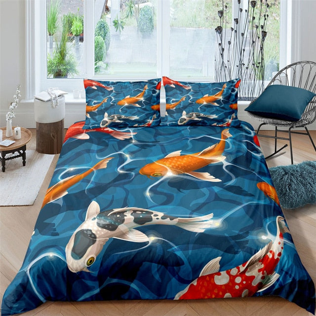 Koi Fish Vízben Paplanhuzat