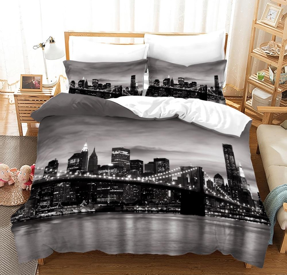 Brooklyn Bridge Fekete-Fehér Paplanhuzat