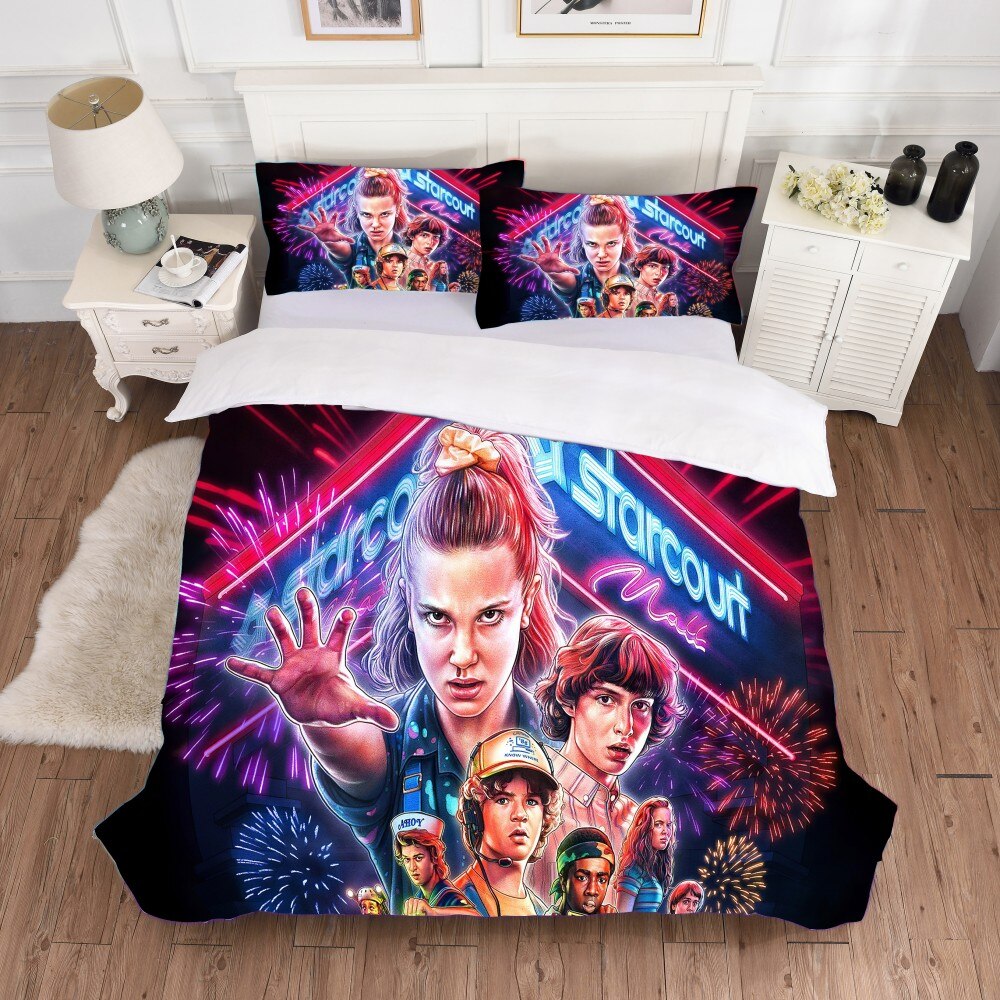 Stranger Things Többszínű Paplanhuzat