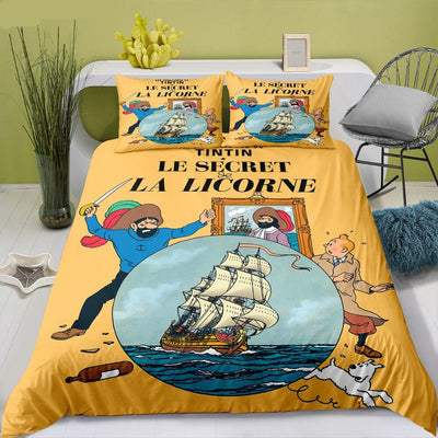 Tintin És Haddock Kapitány Paplanhuzat