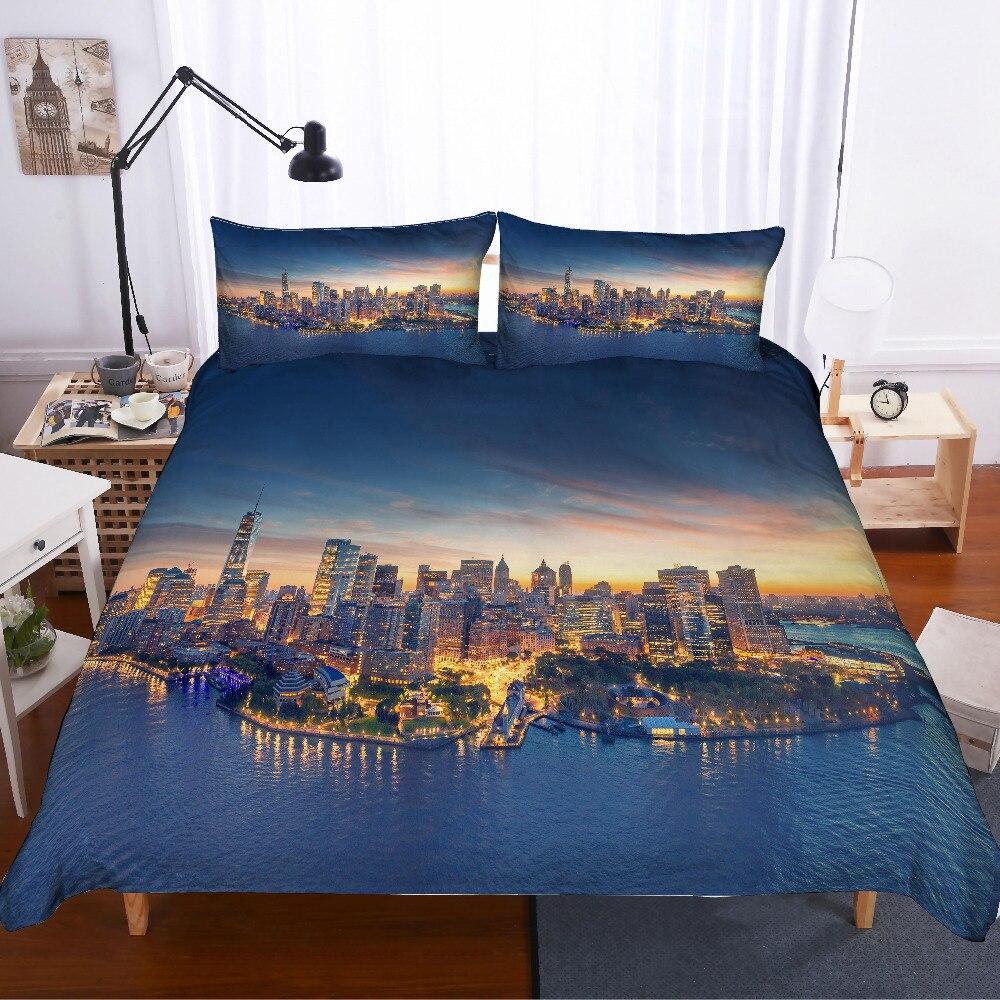 Vintage Épület New York Dynebetræk