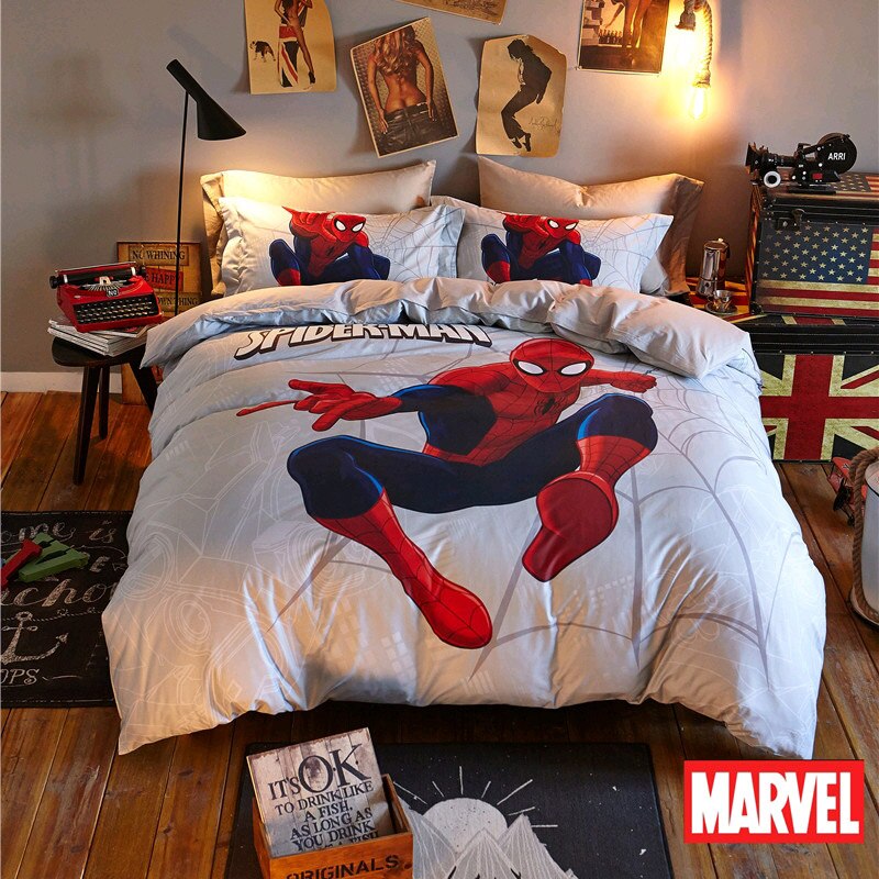 Fehér Marvel Spider Man Paplanhuzat 100% Pamut