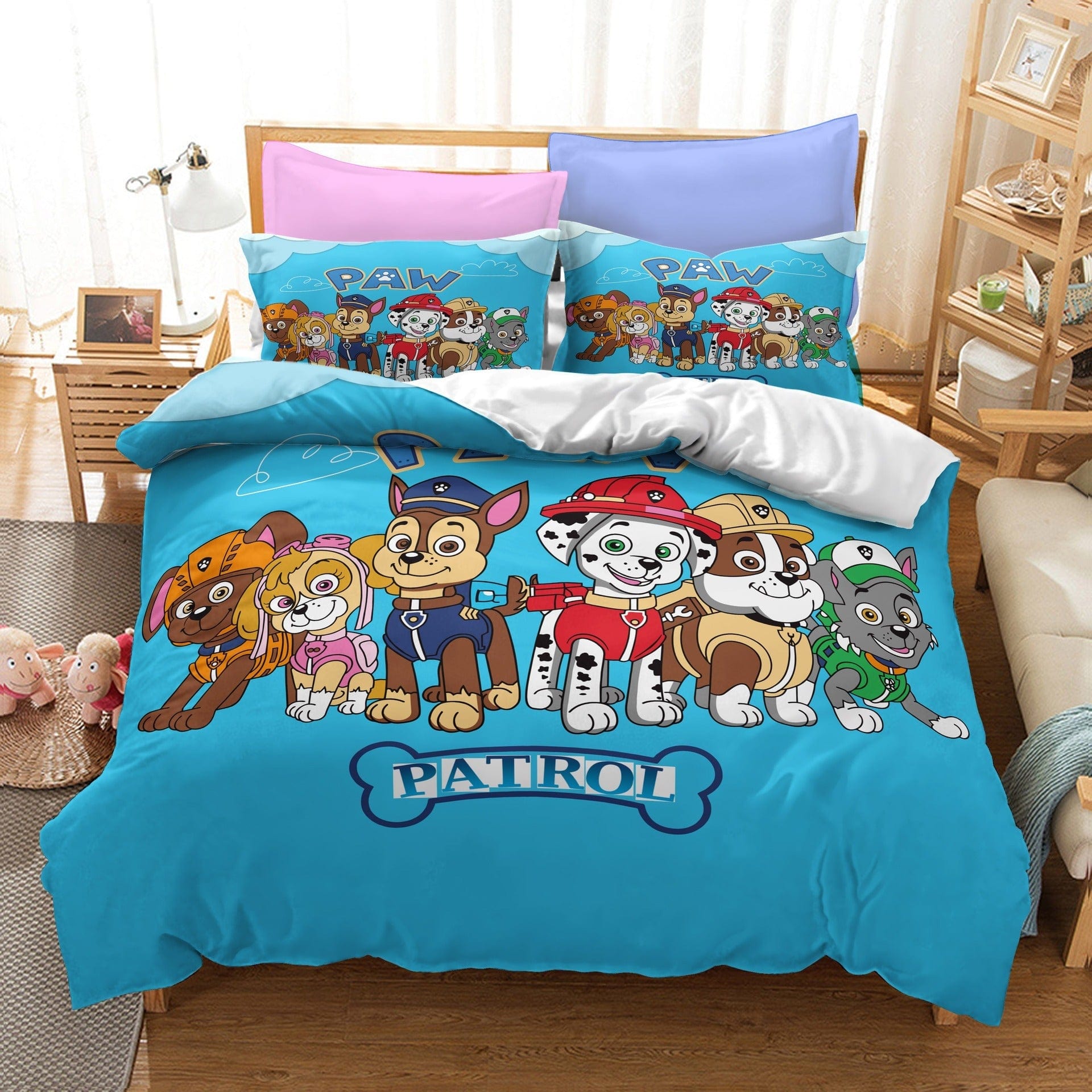 Kék Dynebetræk 240x220 Paw Patrol