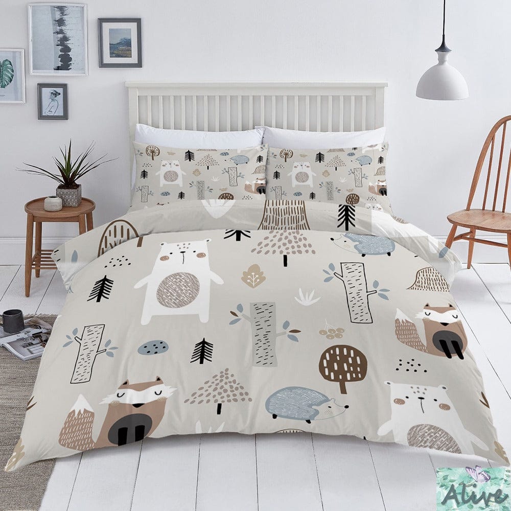 Grå Child Forest Dynebetræk