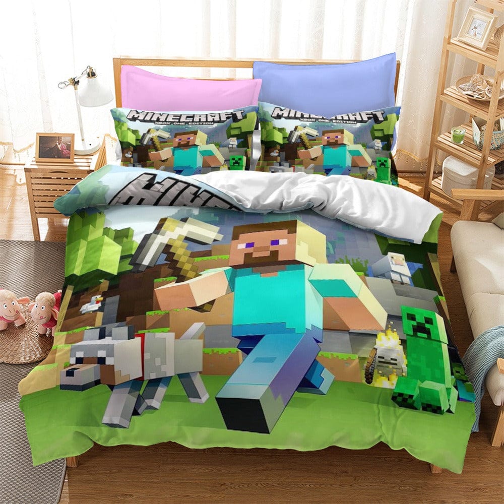 Minecraft Dynebetræk 240x220