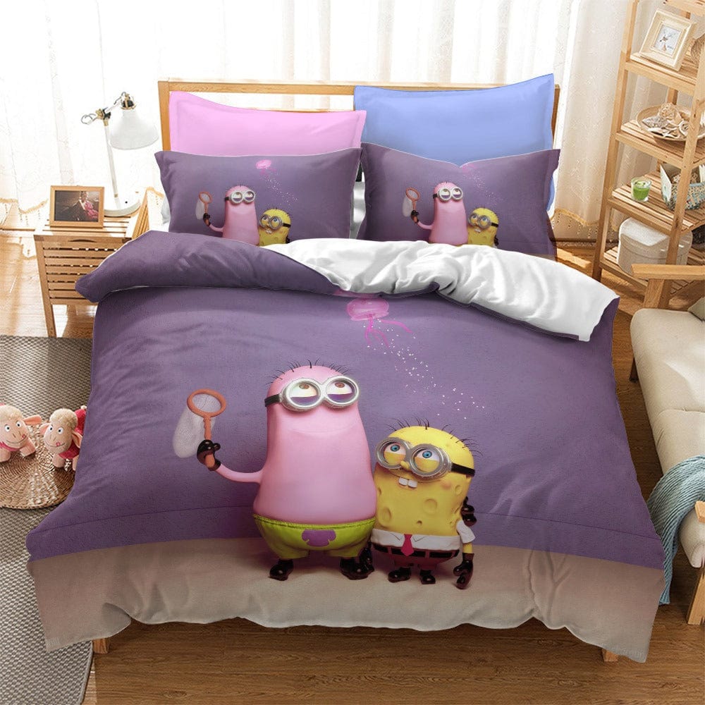 Minions Dynebetræk Pige Lilla