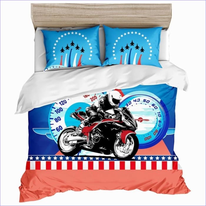 Racing Motorcycle Dynebetræk Tegning