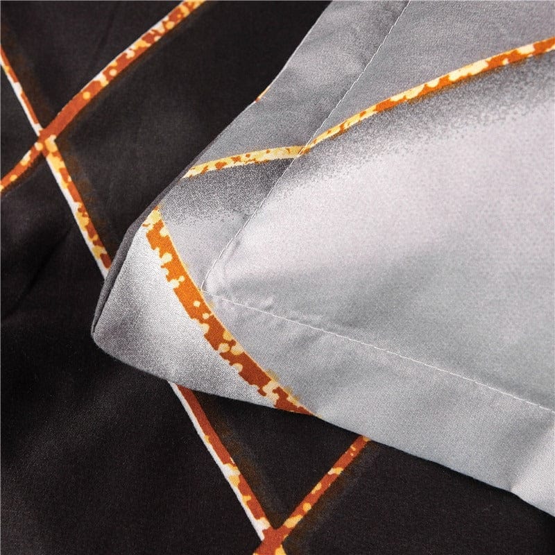 Dynebetræk I Sort Og Sølv