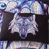 Farverigt Wolf Head Dynebetræk