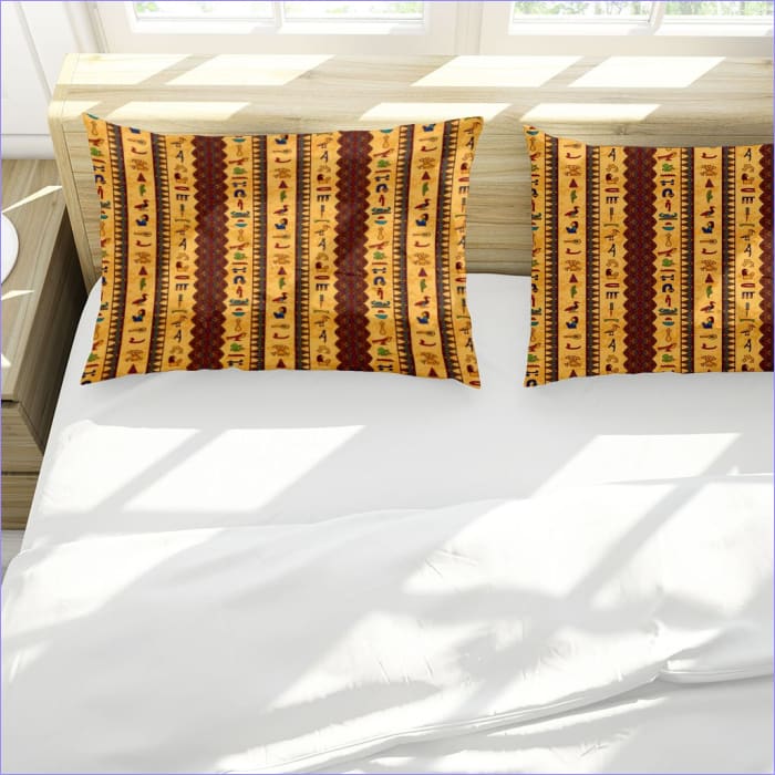 Dynebetræk I Egyptisk Mønster