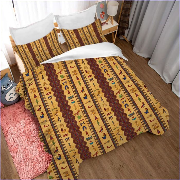 Dynebetræk I Egyptisk Mønster